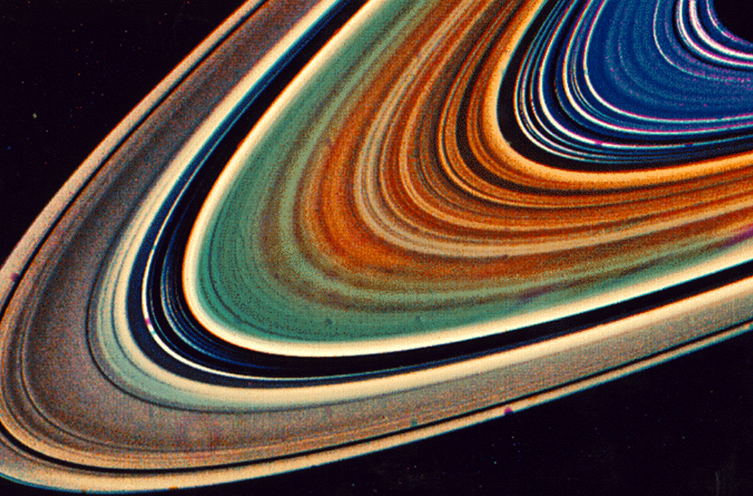 Les anneaux de Saturne.