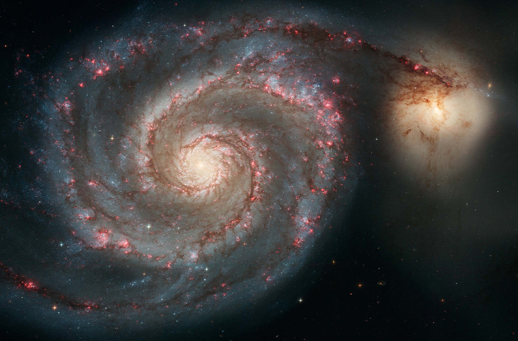 Les galaxies Messier 51 et NGC 5195