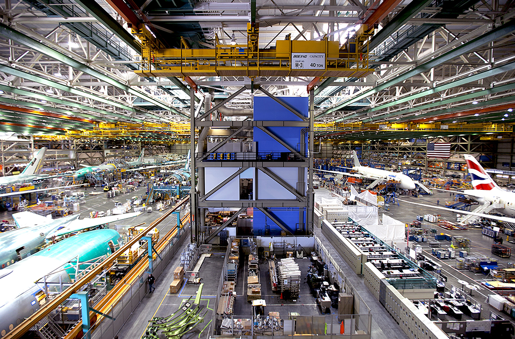 L'usine de Boeing aux États-Unis.