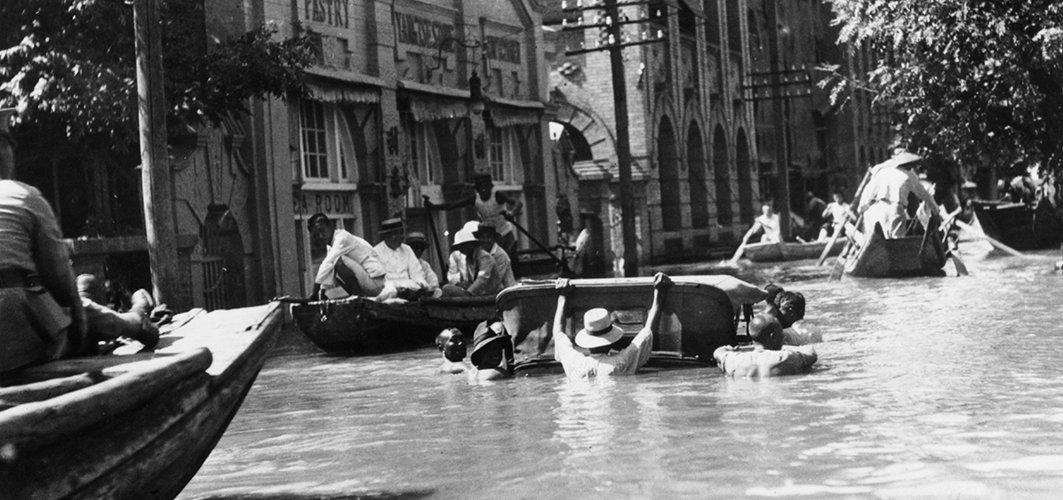 Photo d'archives des inondations de 1931 en Chine