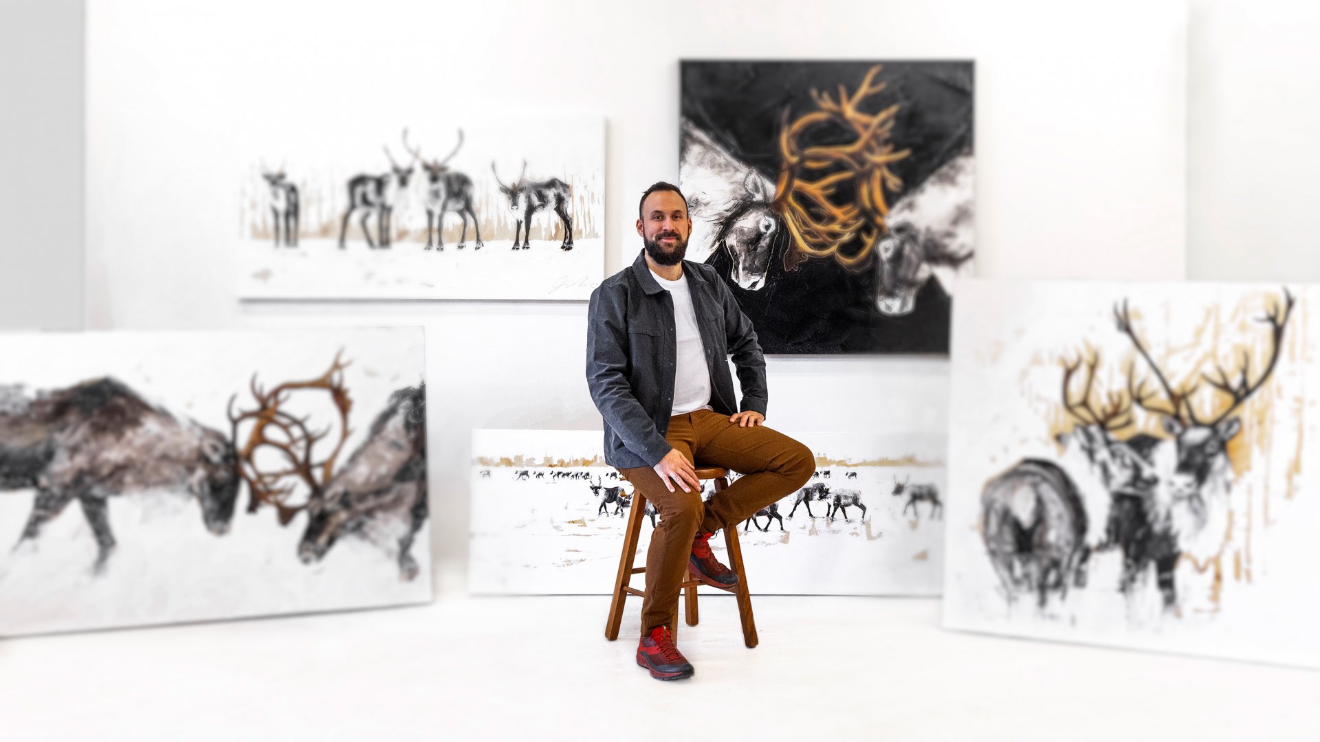 L'artiste peintre Jean-Simon Bégin.