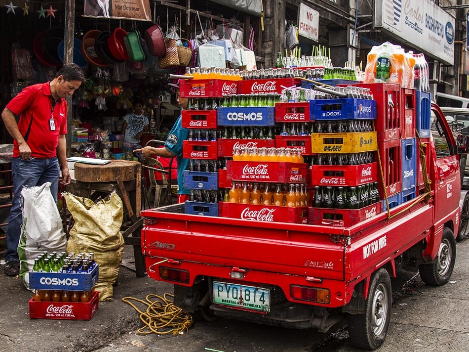 Livraison de boissons gazeuses