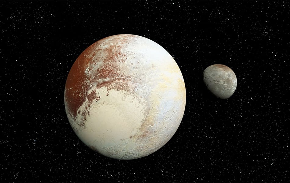 Pluton et sa plus grande lune, Charon