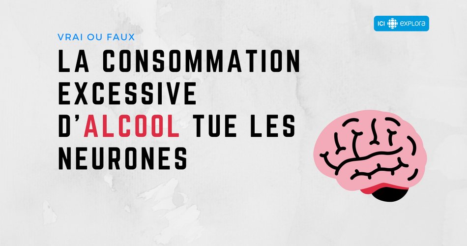 La consommation excessive d'alcool tue les neurones