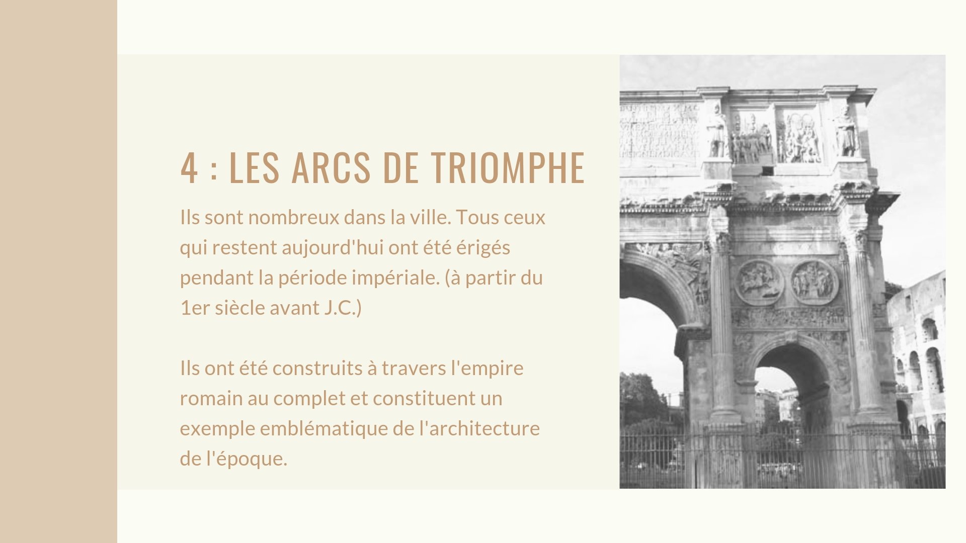 Les arcs de triomphe