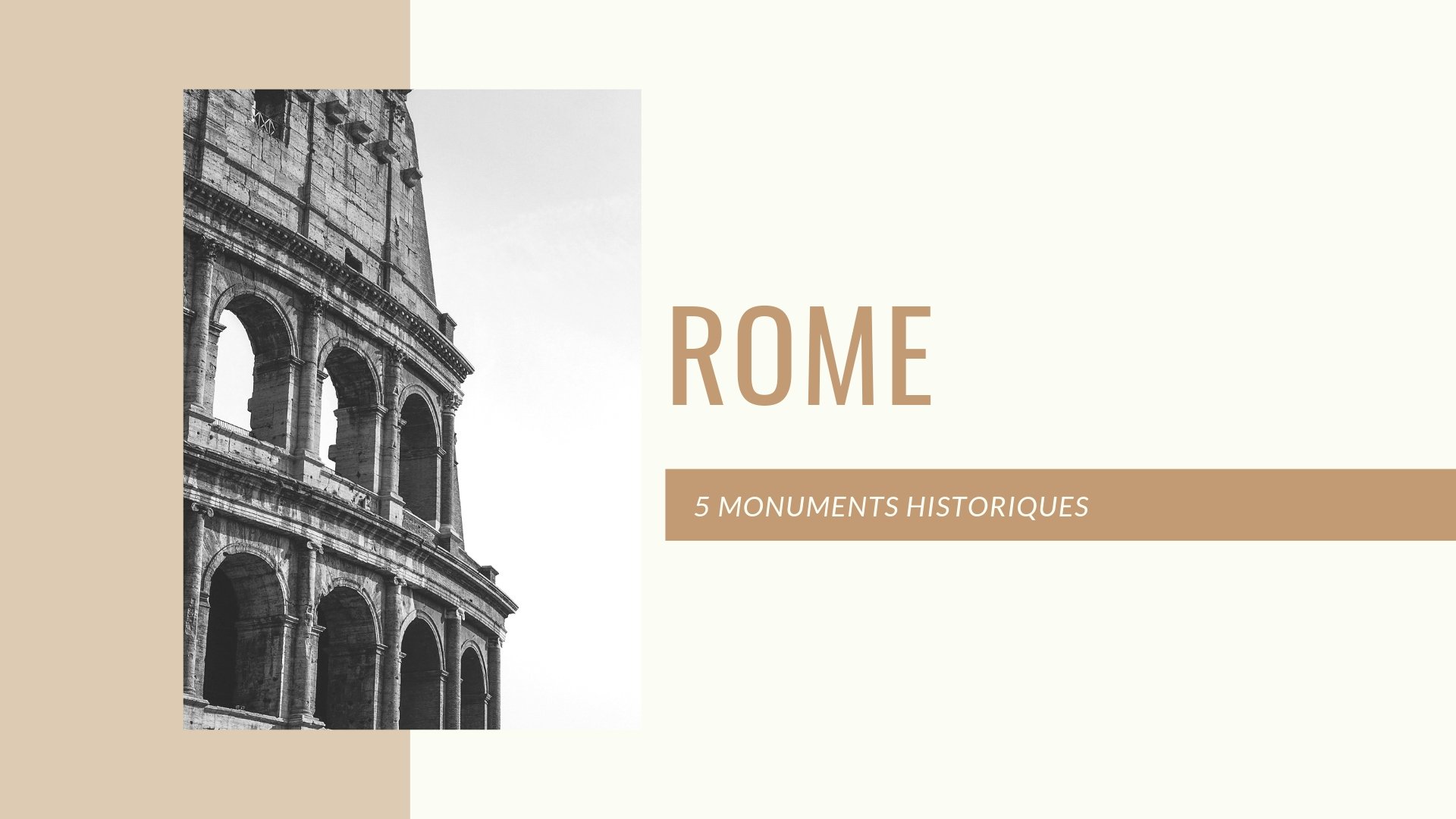 5 monuments marquants