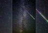 Une étoile filante traverse la Voie lactée