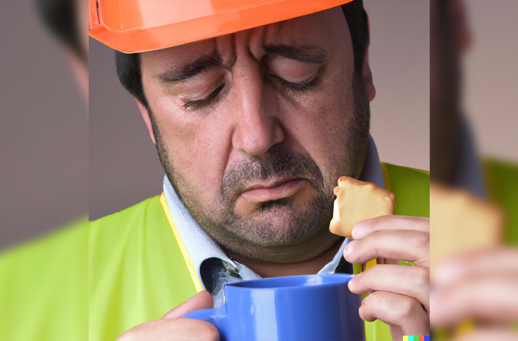 Un homme et son biscuit