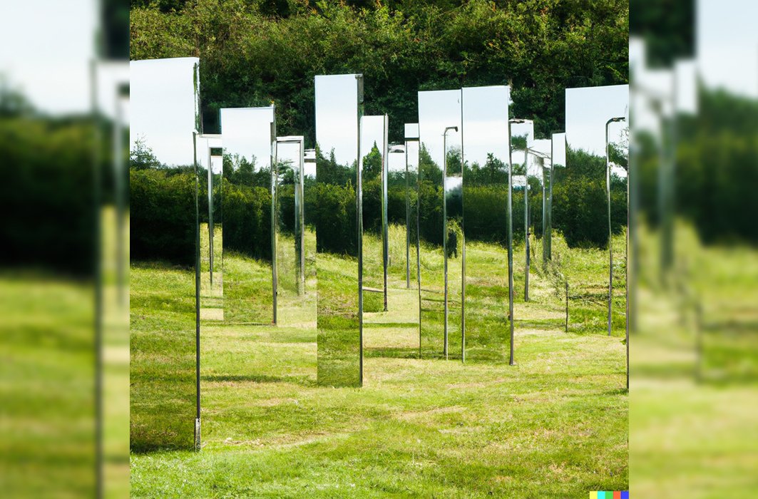 Des miroirs dans la nature