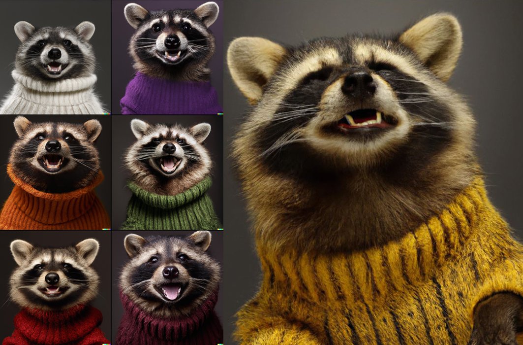 Des ratons en col roulé