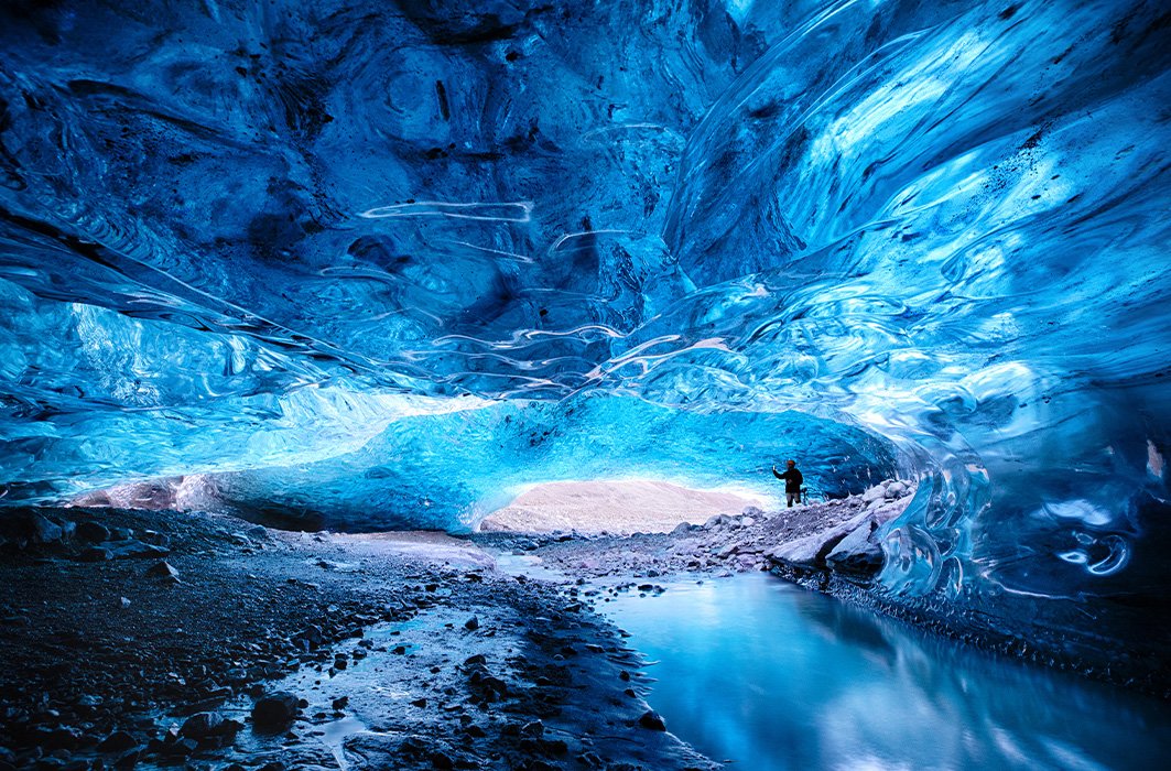 La surface glacée du Vatnajökull