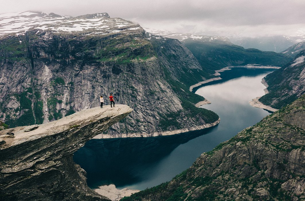 Le point de vue vertigineux de Trolltunga