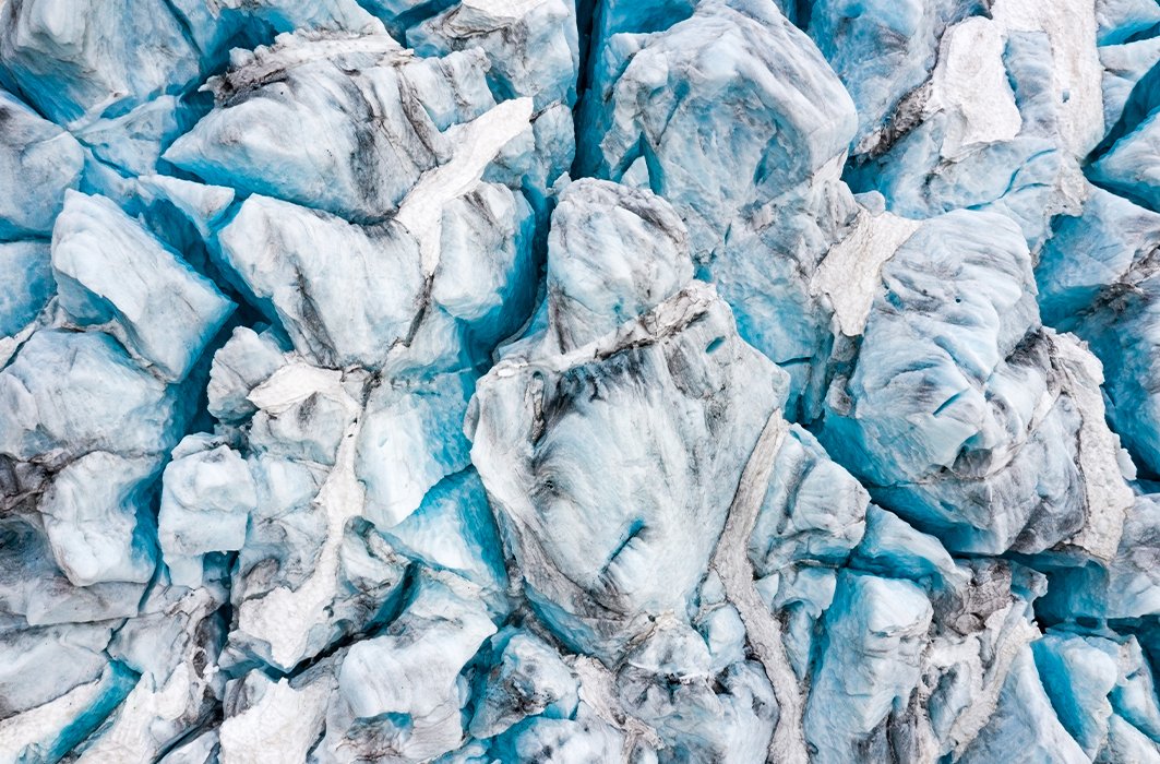 Les glaciers bleutés de Folgefonna