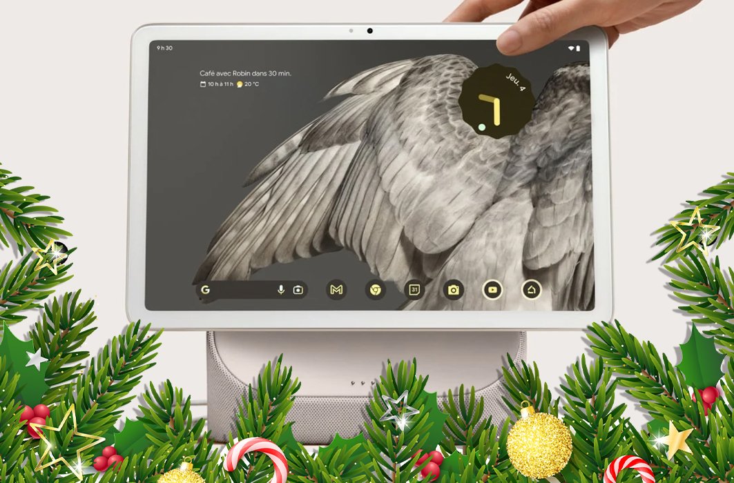 La Pixel Tablet et sa base