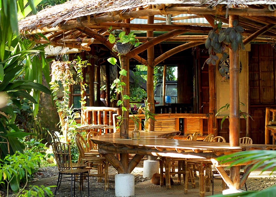 Maison en bambou