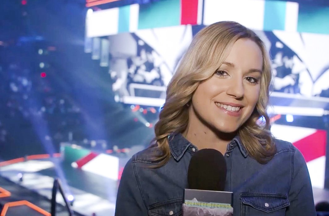 La journaliste Marie-Audrey Houle lors du Six Invitational