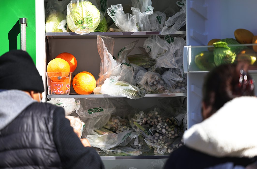 Un frigo communautaire à New York