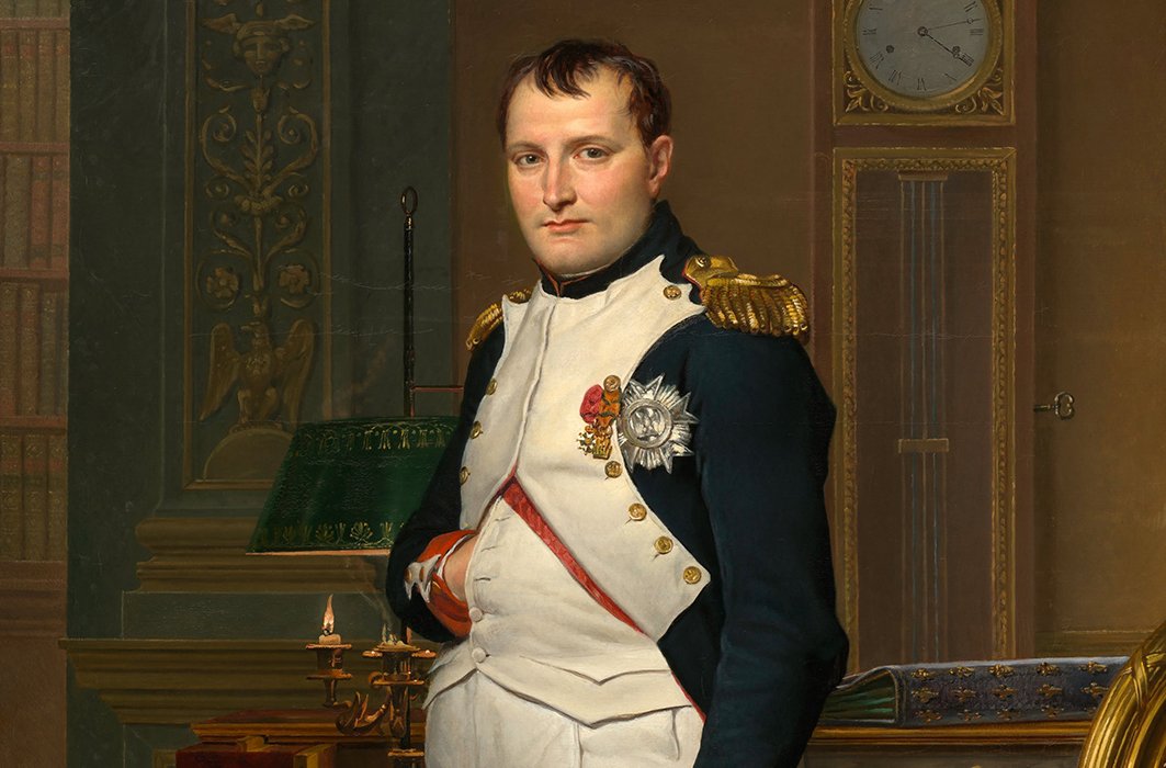 Napoléon dans son cabinet de travail, portrait de Jacques-Louis David.