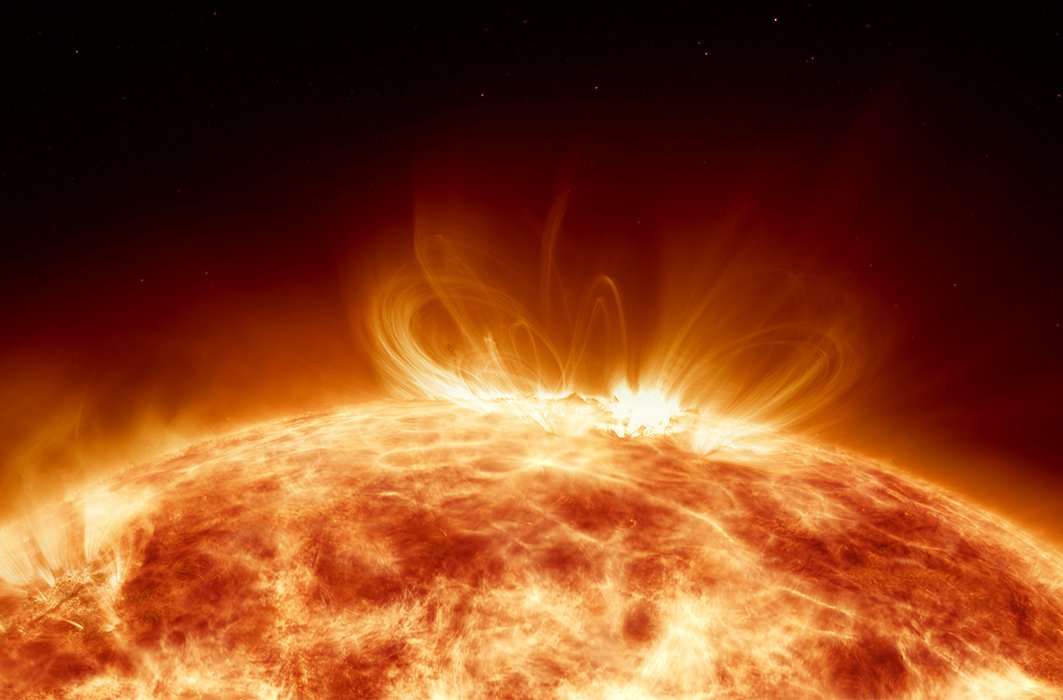 Des éruptions à la surface du Soleil.