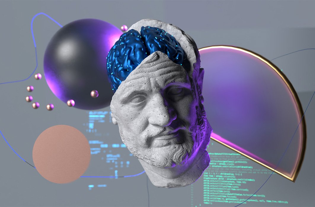 Une illustration abstraite de l'évolution des sciences.