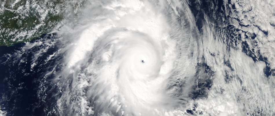 Mesurer la puissance du typhon Haiyan