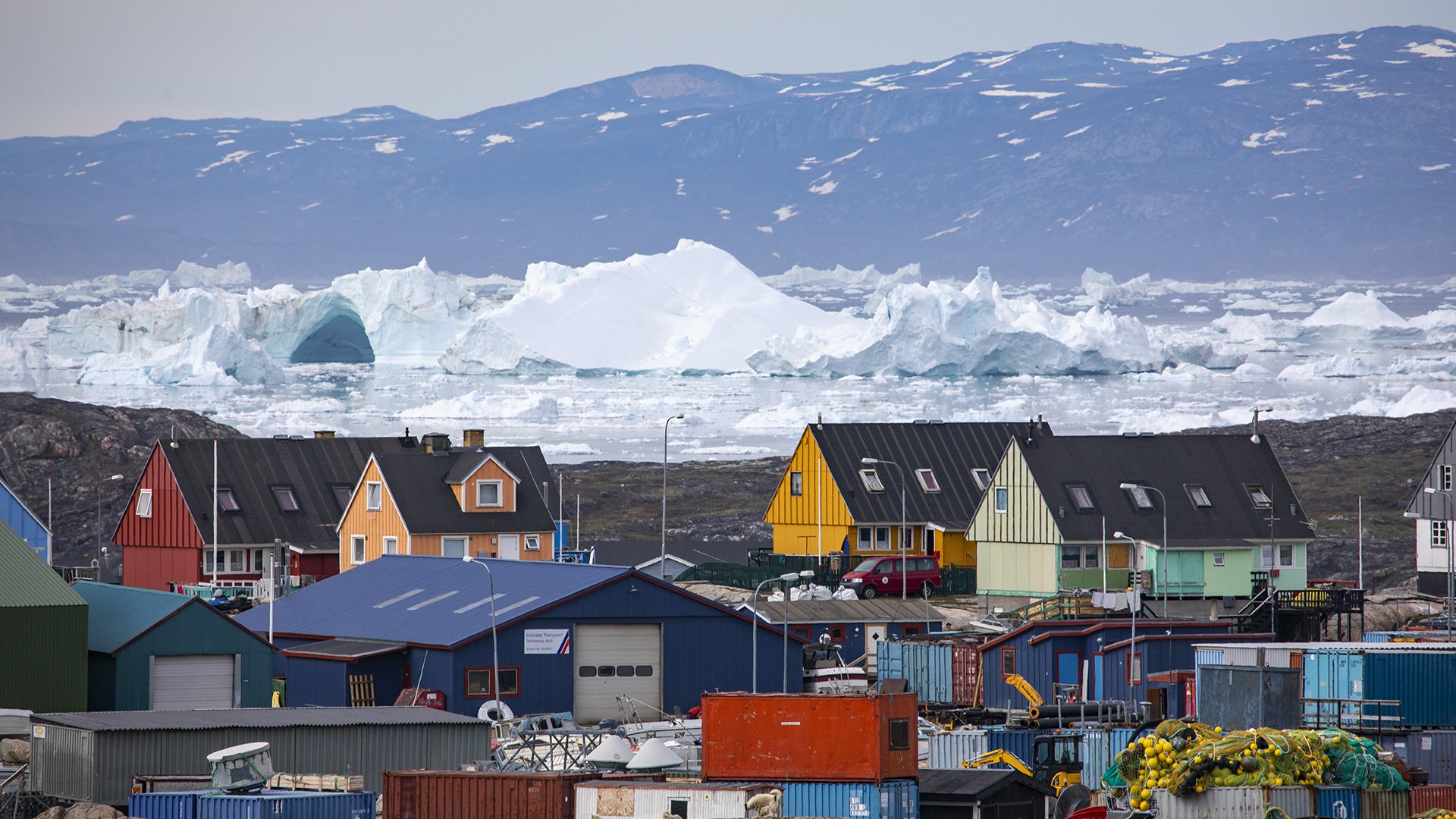Village d'Ilulissat au Groenland