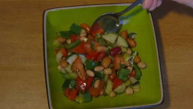 Recette - Salade de fèves en vidéo 